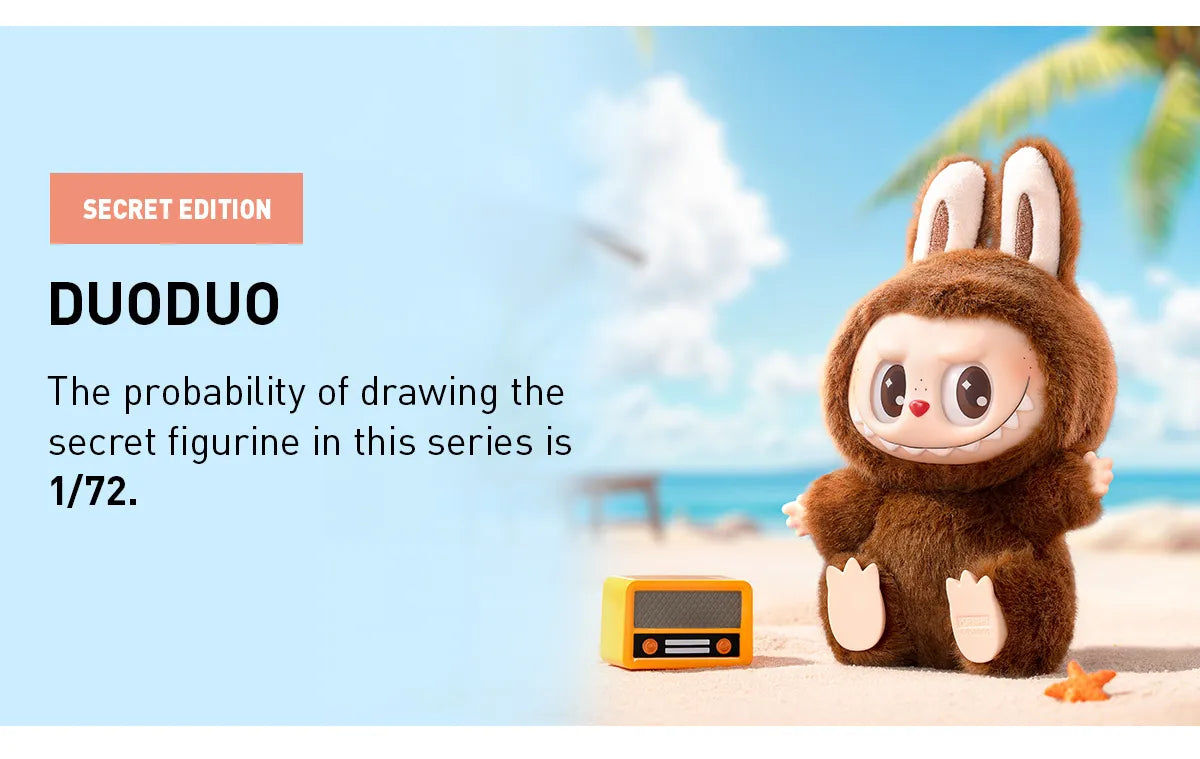 Pop Mart Labubu The Monsters Have a Seat 'DUODUO' SECRET Vinyl Plush Pendant