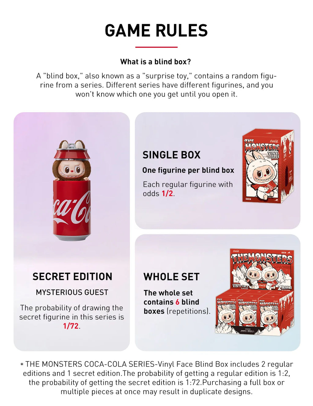 Pop Mart Labubu The Monsters ‘Coca Cola’ Series Vinyl Face Blind Box