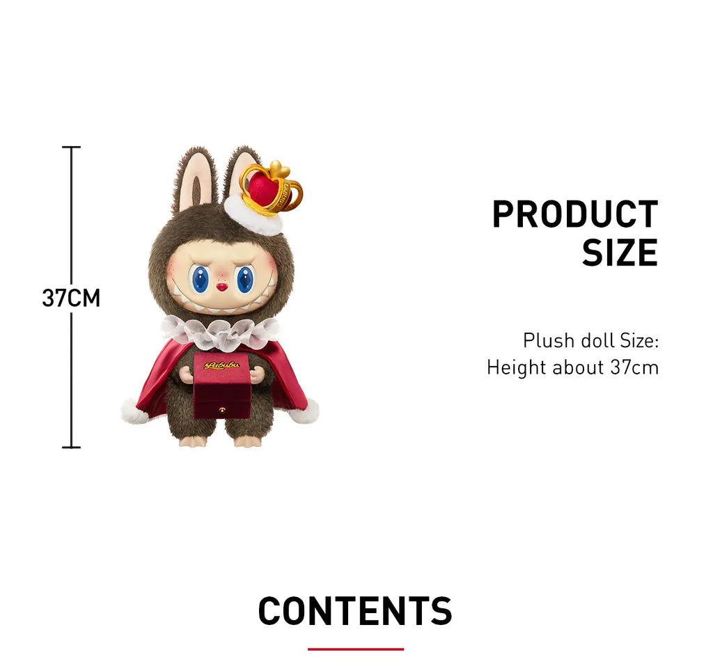 Pop Mart Labubu The Monsters Let's Checkmate Series Vinyl Plush Doll (KING)