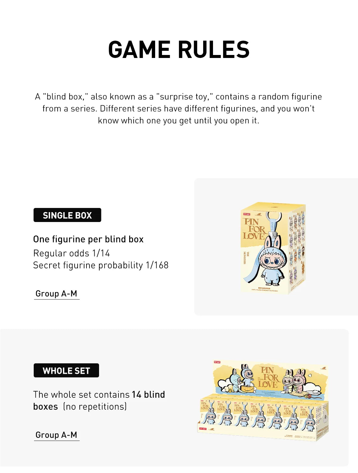 Pop Mart Labubu The Monsters 'Pin for Love' Series Vinyl Plush Pendant Blind Box (A-M)