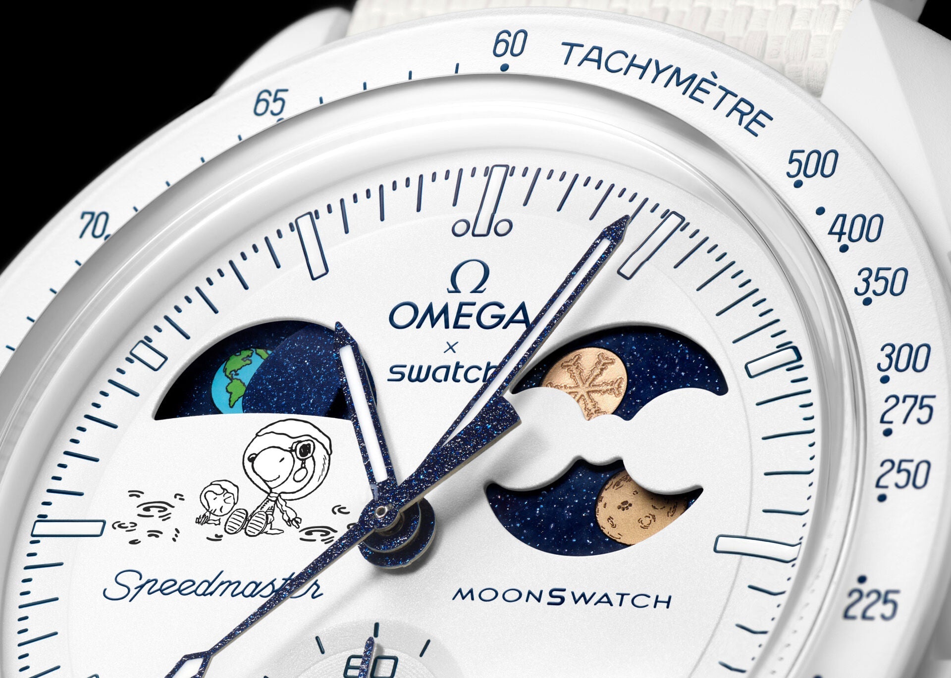 Swatch x Omega Bioceramic Moonswatch Mission to Earthphase – Moonshine Gold (SO33W701L) - 'COLD MOON'