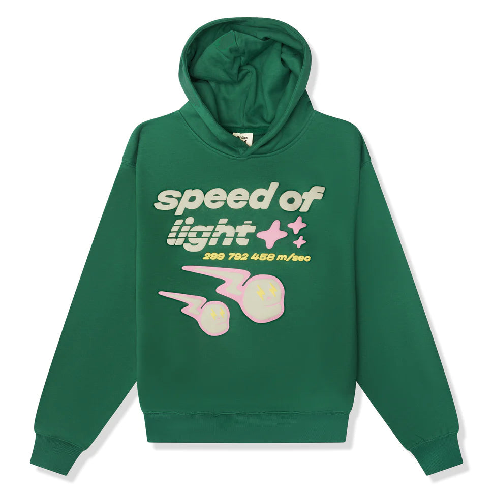 Broken Planet Market Speed of Light Hoodie - Malachite Green