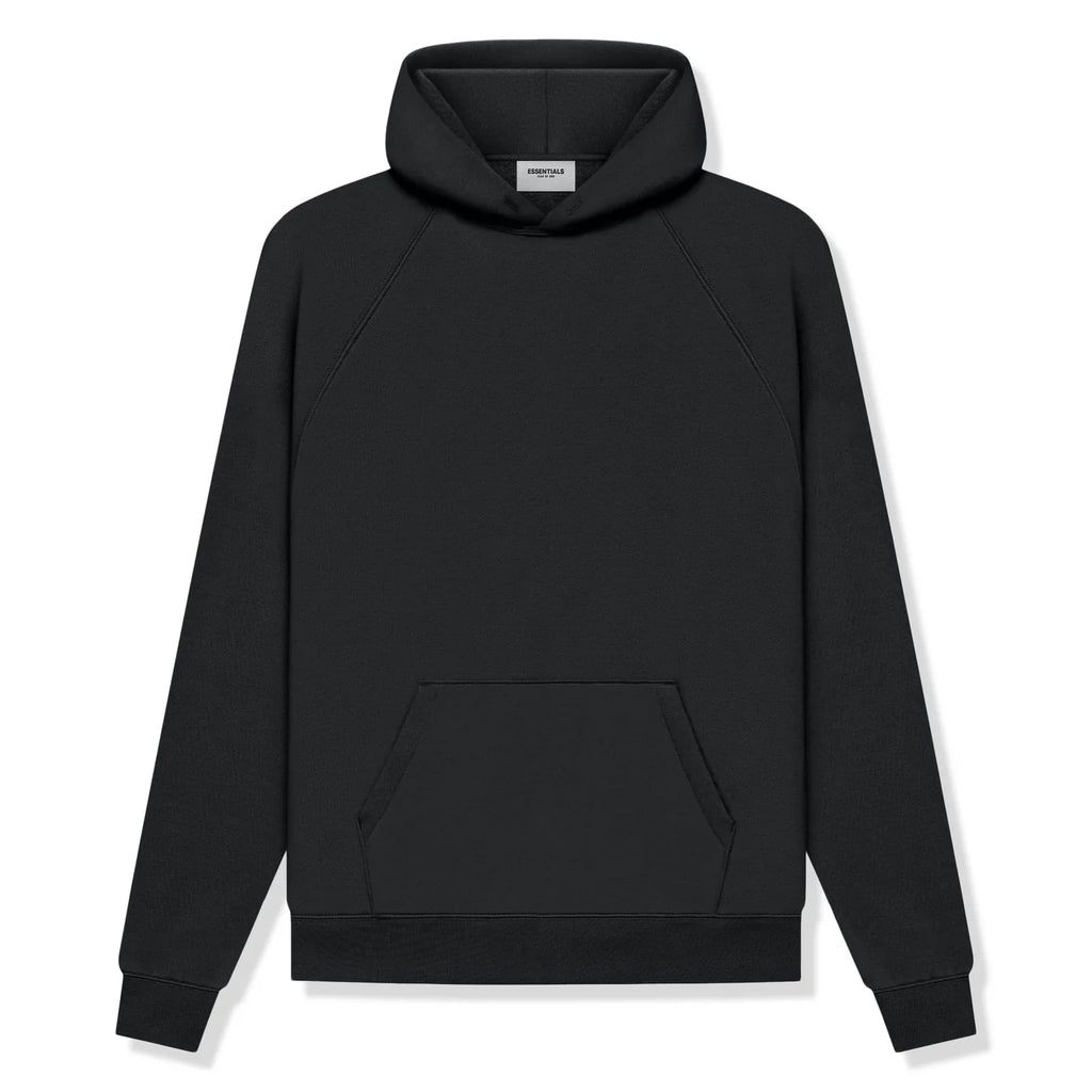 Fear of God Essentials Reverse Logo Black Pullover Hoodie (SS21)