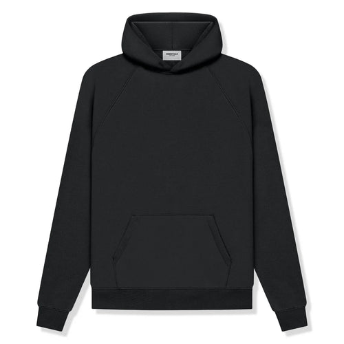 Fear of God Essentials Reverse Logo Black Pullover Hoodie (SS21)