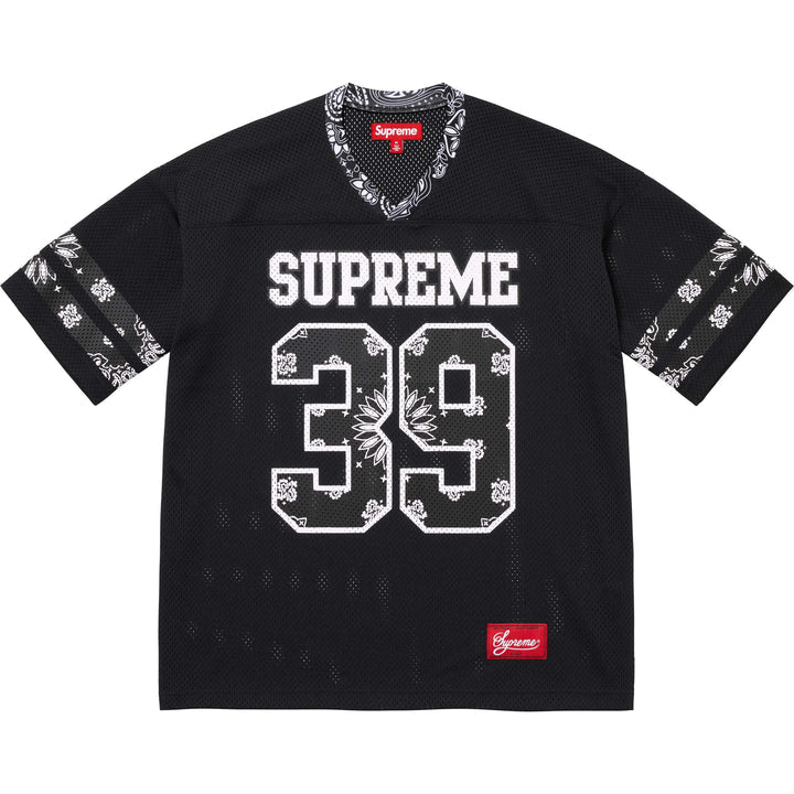 Supreme Bandana Football Jersey Black/White