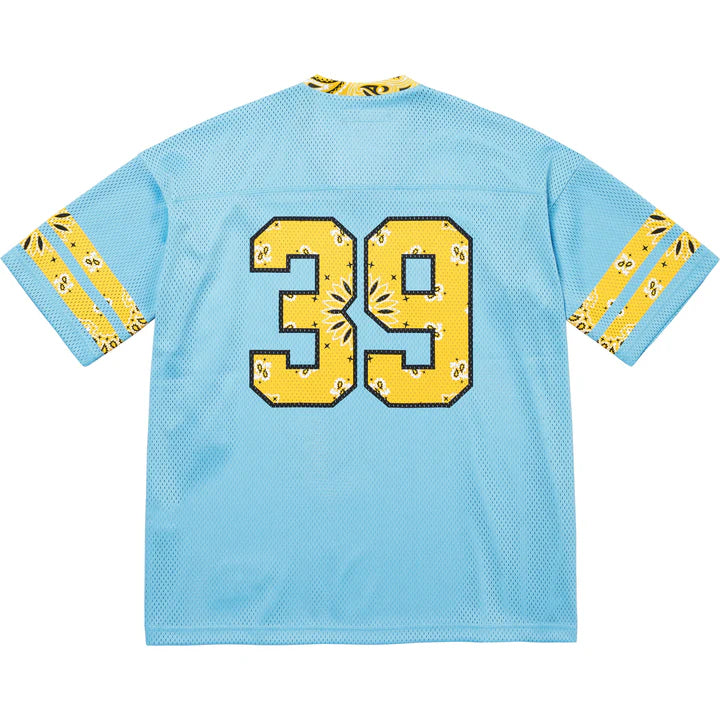 Supreme Bandana Football Jersey Blue/Yellow