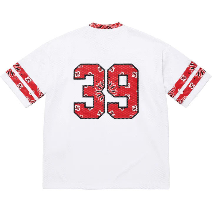 Supreme Bandana Football Jersey White/Red
