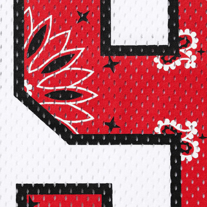 Supreme Bandana Football Jersey White/Red