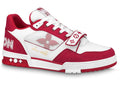 Louis Vuitton Denim Trainer 'Red Monogram Denim'