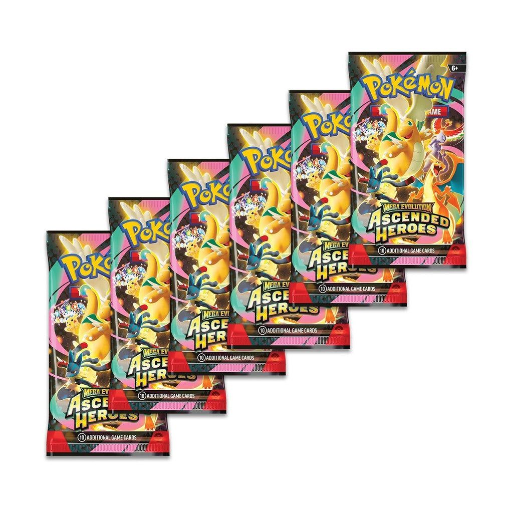Pokémon TCG: Mega Evolution — Ascended Heroes Booster Bundle (6 Packs)