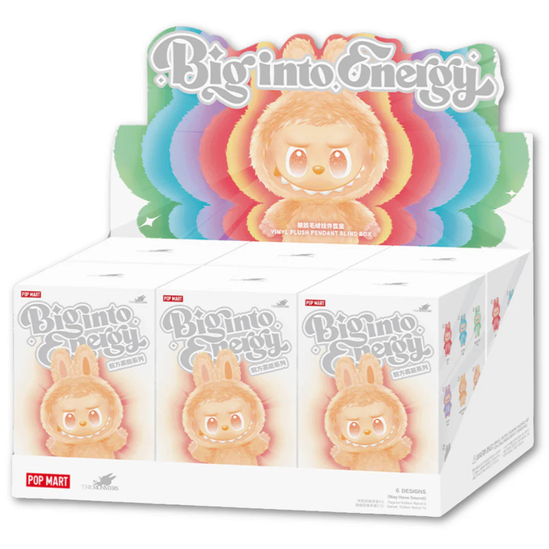 Pop Mart Labubu The Monsters ‘Big Into Energy’ Series Vinyl Plush Pendant Blind Box