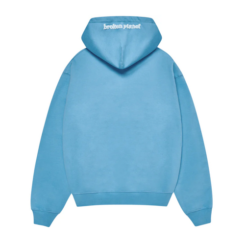 Broken Planet Market Zip-Up Hoodie - Light Blue