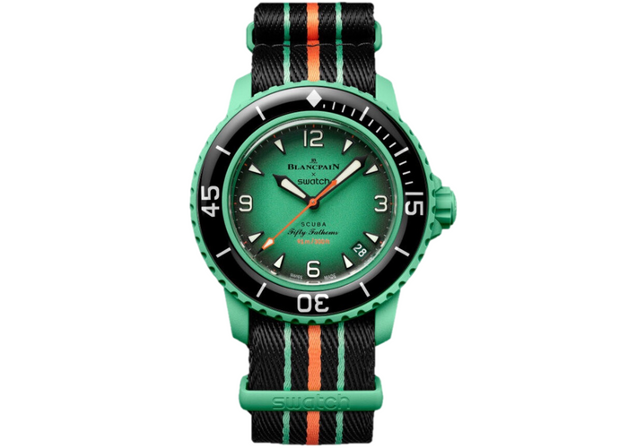 Swatch x Blancpain Bioceramic Scuba Fifty Fathoms Indian Ocean - SO35I100