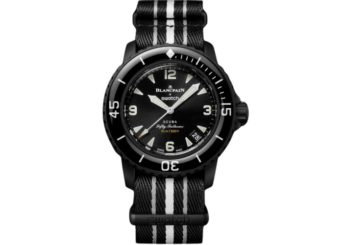 Swatch x Blancpain Bioceramic Scuba Fifty Fathoms Ocean of The Storms - SO35B400