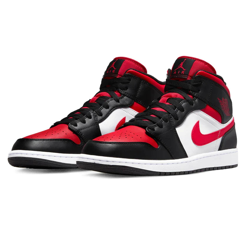 Jordan 1 Mid 'Black Fire Red'
