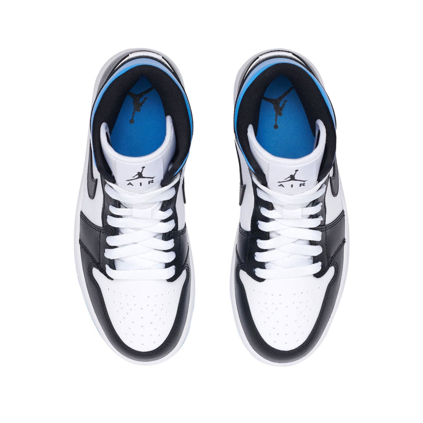 Jordan 1 Mid 'University Black White' (W)
