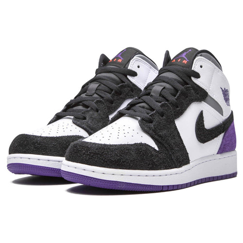 Air Jordan 1 Mid 'SE Purple' GS