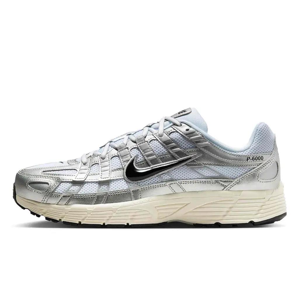 Nike P-6000 'White Metallic Silver Black'